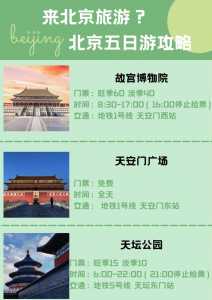 北京五日游的细节和注意事项,收下这份保姆级北京旅游攻略